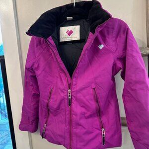 Obermeyer Girls Ski Jacket – Teen Small – Purple Winter Coat
